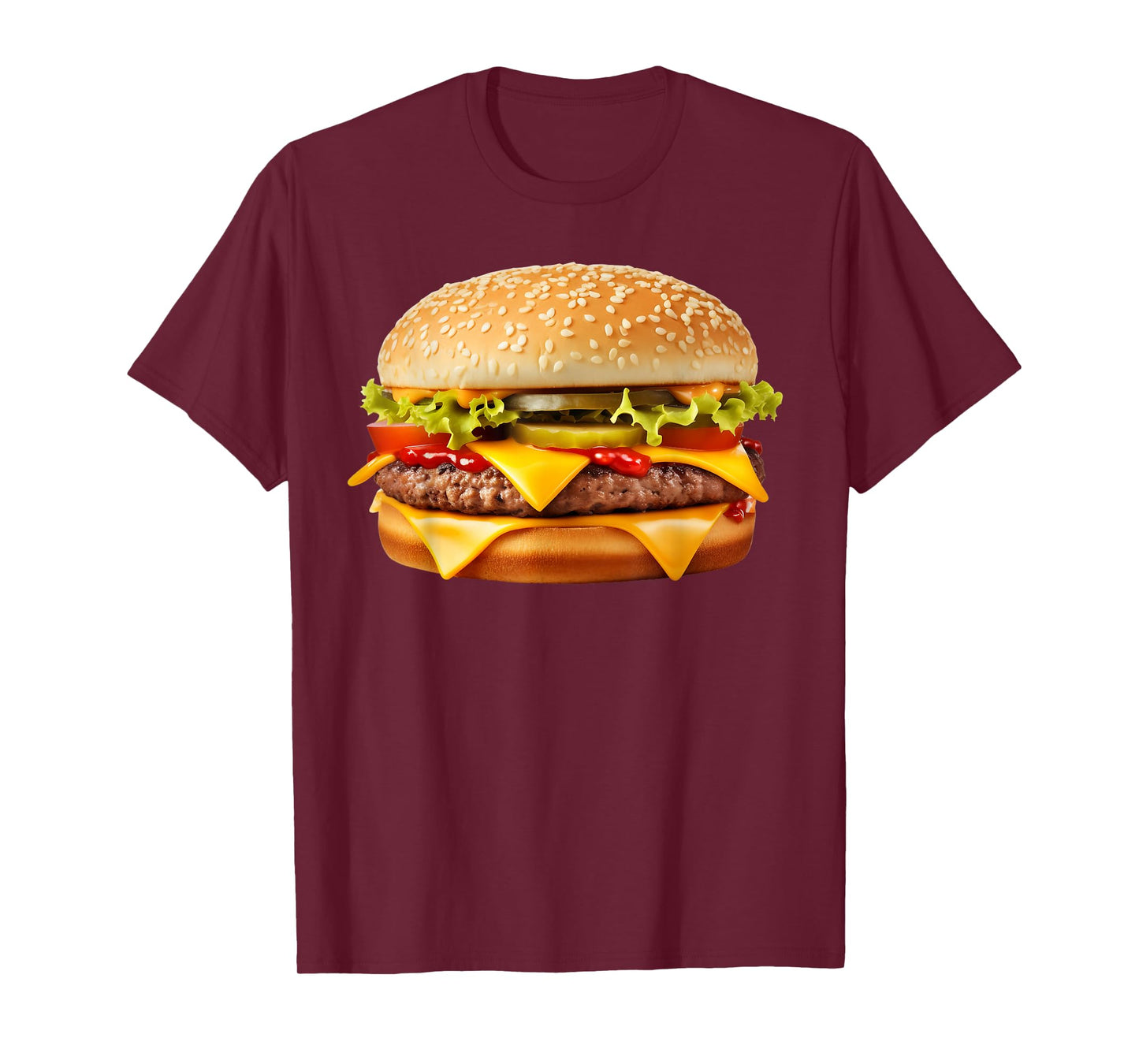 Cheeseburger Hamburger Burger Funny Food Halloween Costume T-Shirt