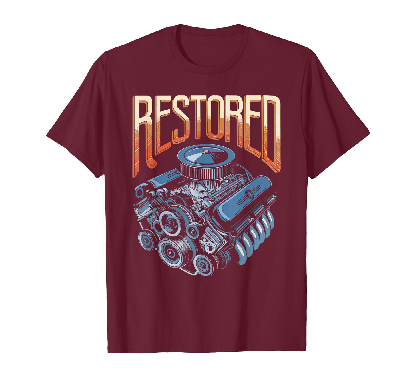 Restored Psalms 23:3 Faith Engine Art T-Shirt