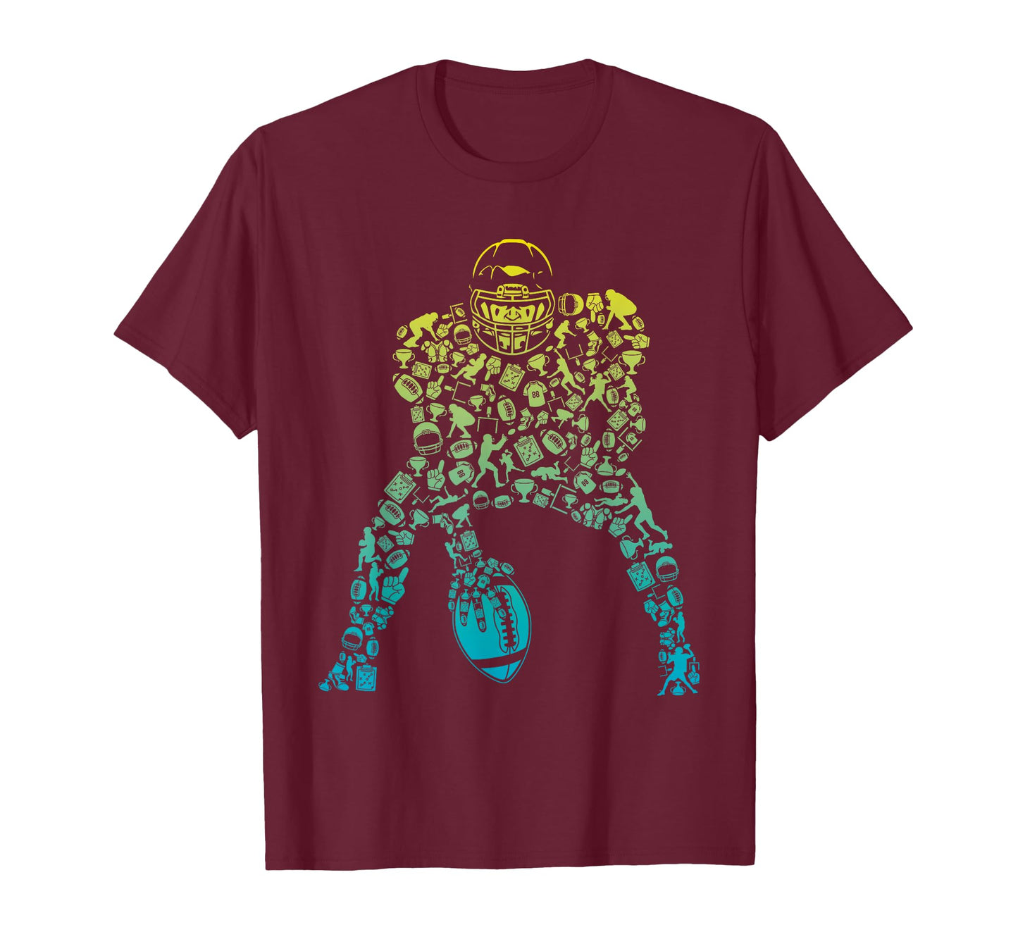 Football Center for Football Player Boys Football Fans Gift T-Shirt