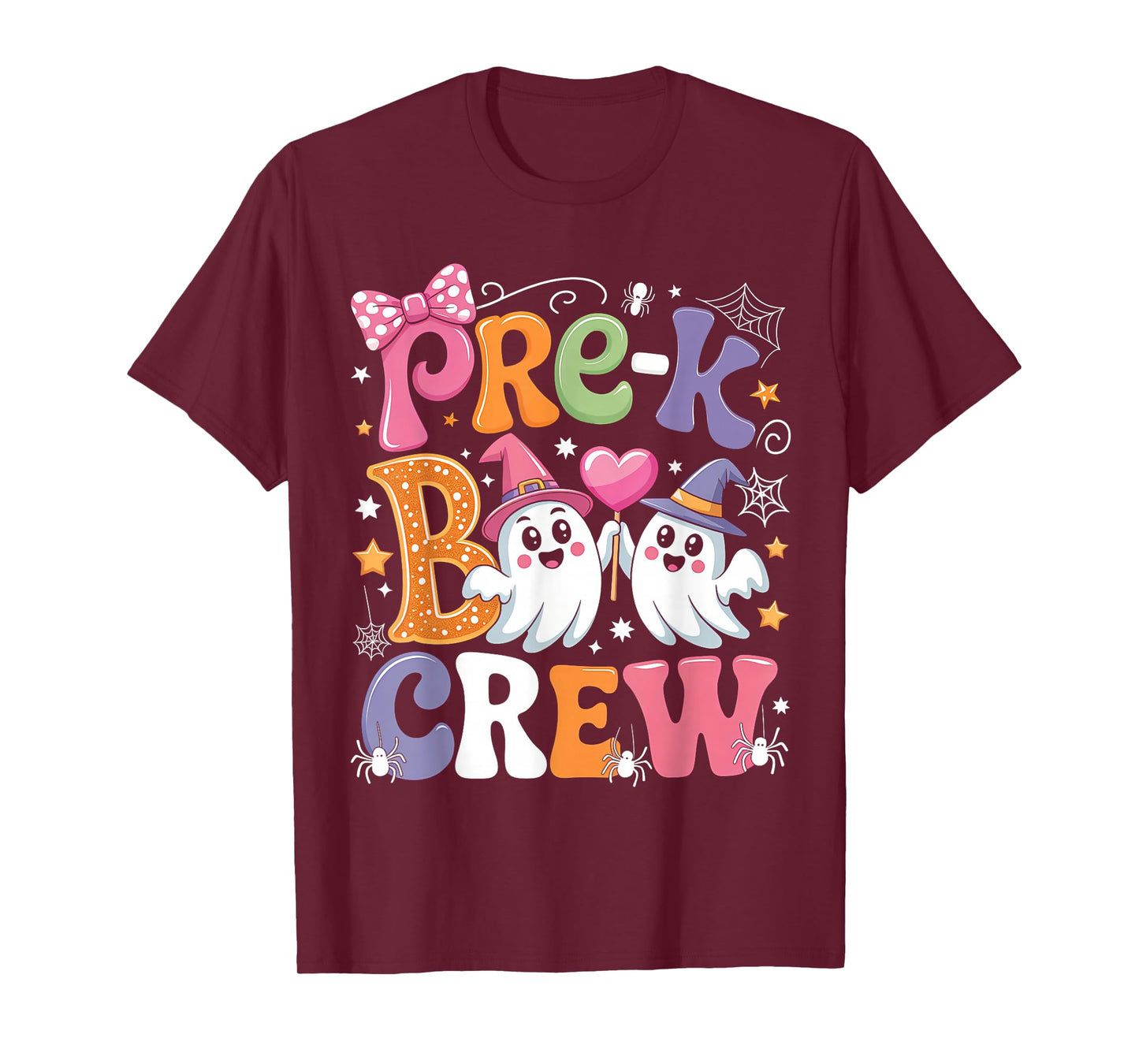 Pre-K Boo Crew Pre-K Teacher Student Kids Funny Halloween T-Shirt