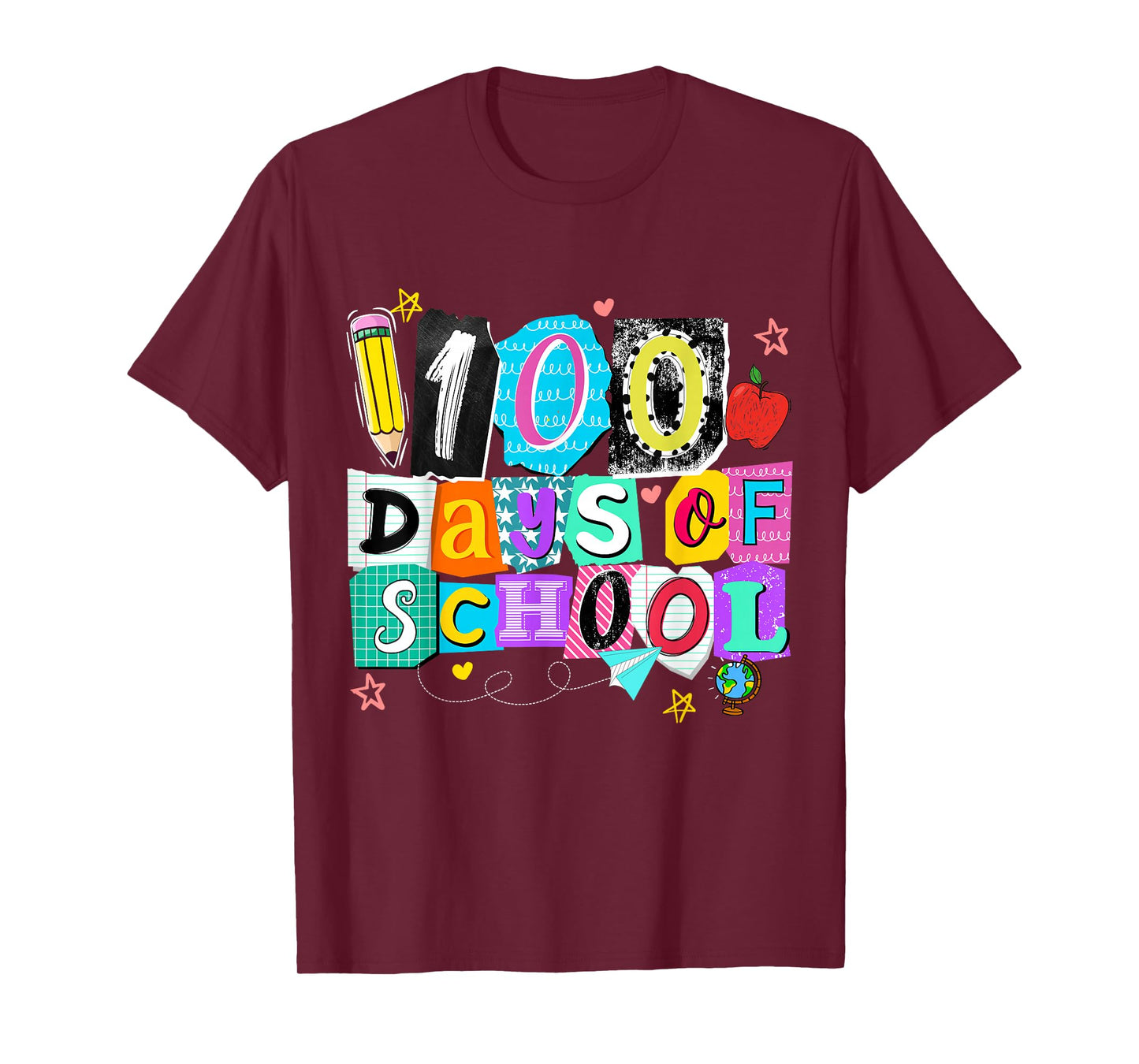 100th Day of School Teachers Kids Child Happy 100 Days T-Shirt