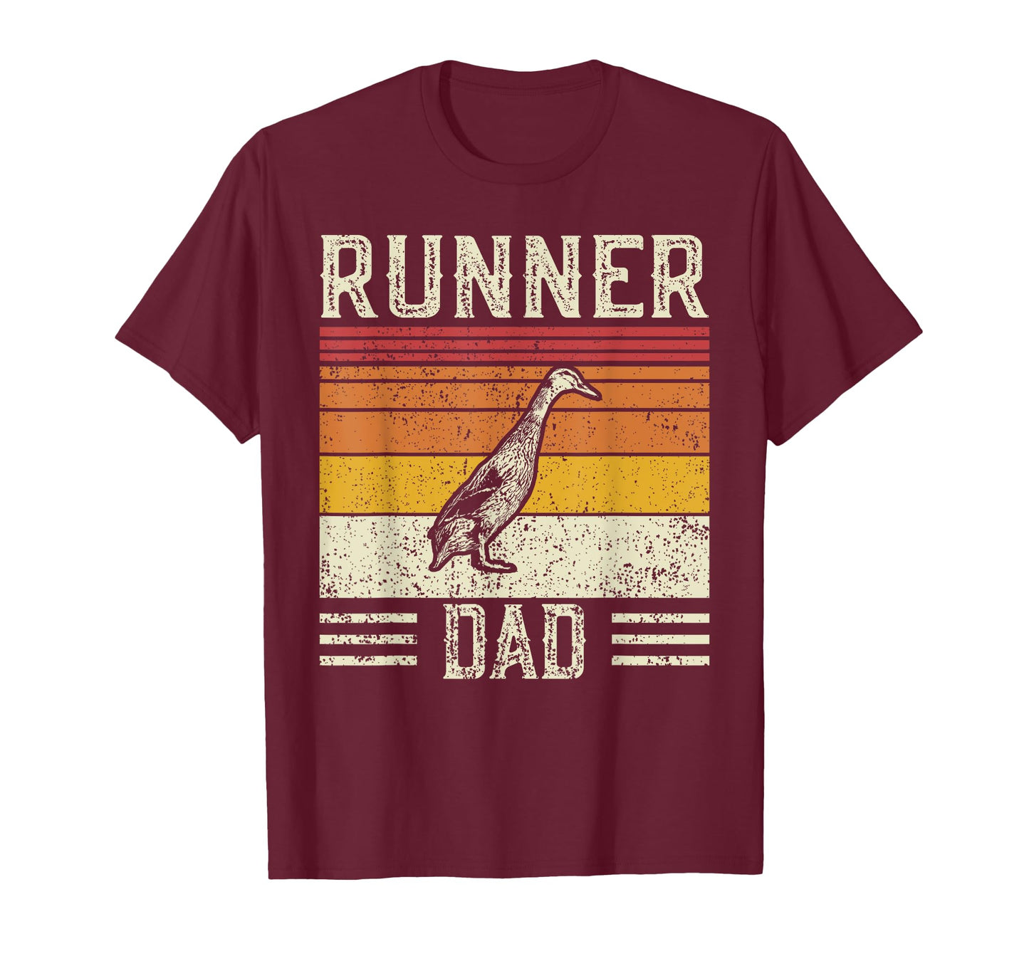 Best Duck Dad Men - Vintage Runner Duck T-Shirt