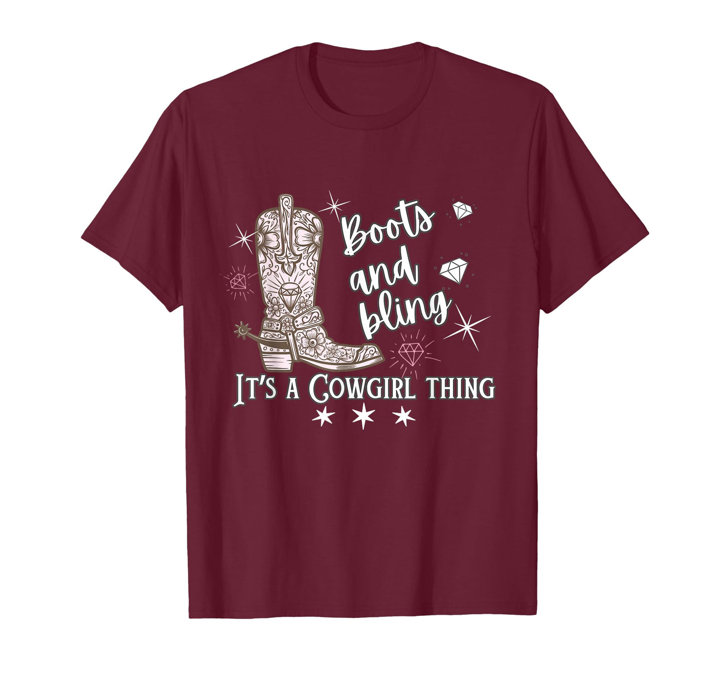 Cowgirl Boots & Bling Its A Cowgirl Thing Country Horse Show T-Shirt