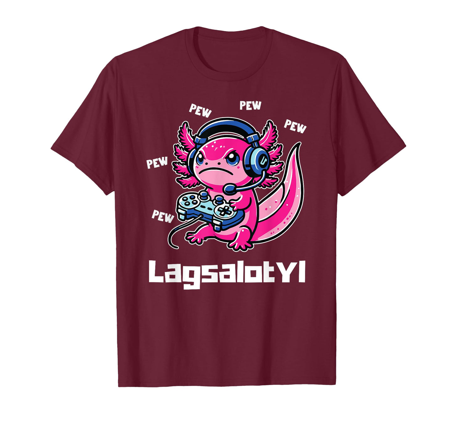 Funny Gamer Axolotl Humor Pun Toddler Boy Girl Tee T-Shirt