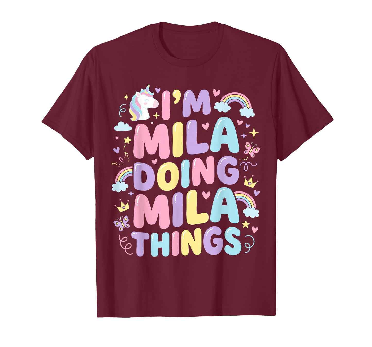 I'm Mila Doing Mila Things Cute Girl's T-Shirt