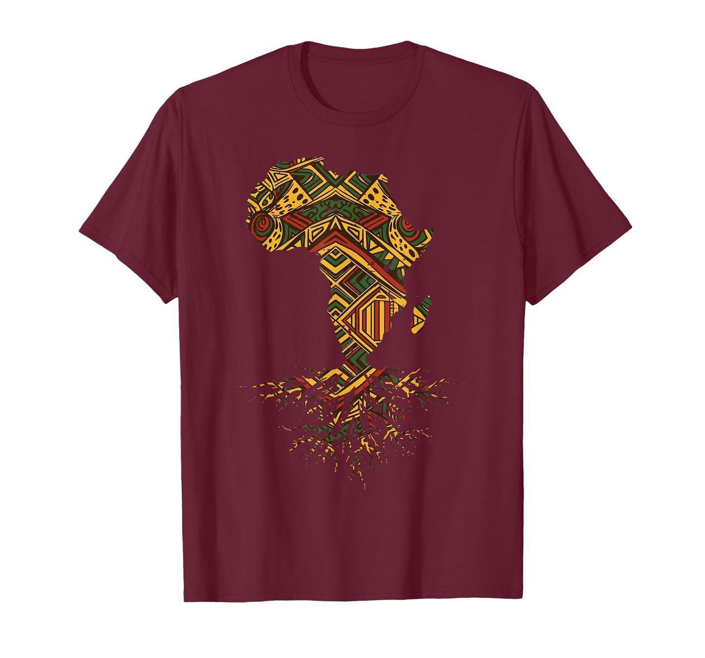 Black History Africa Map Roots African Pride Men Women Kids T-Shirt