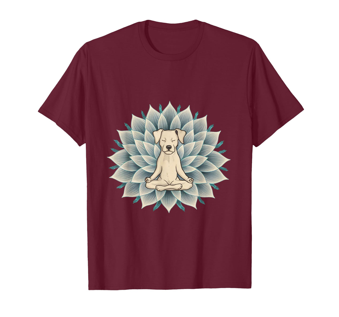 Buddha Yoga Dog Shirt Meditation Lotus Flower T-Shirt T-Shirt for Men Women