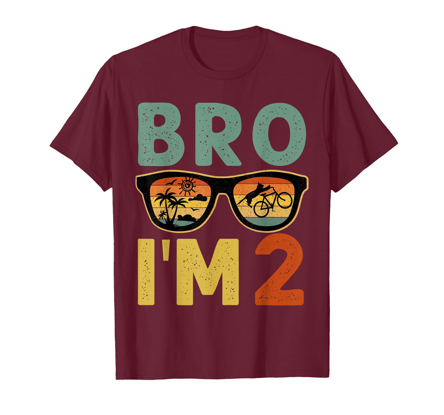 2nd Birthday Boy Bro I’m 2 Year Old Kids Two Bday T-Shirt