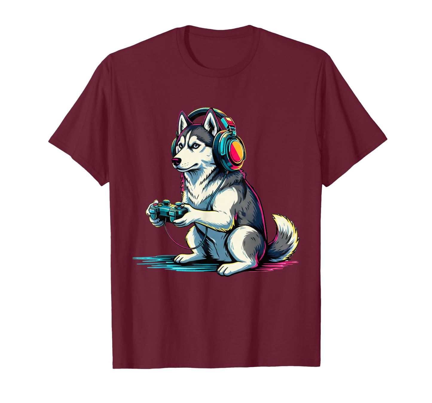 Husky Funny Video Games Husky T-Shirt