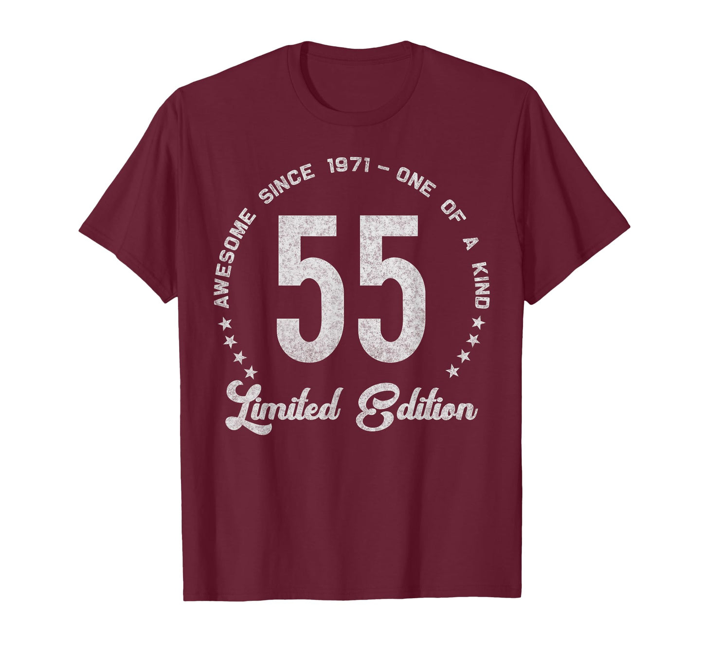 55 Year Old Gifts Vintage 1971 Limited Edition 55th Birthday T-Shirt