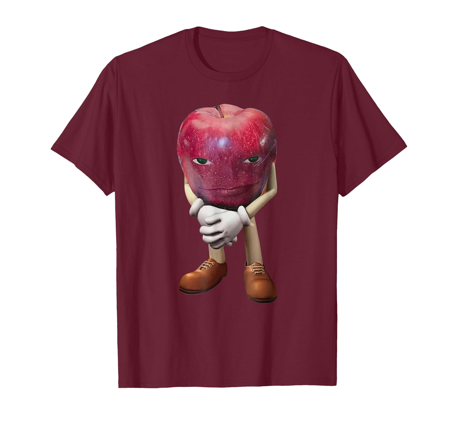 Me Asf Apple Funny Apple Face Meme Wapple T-Shirt
