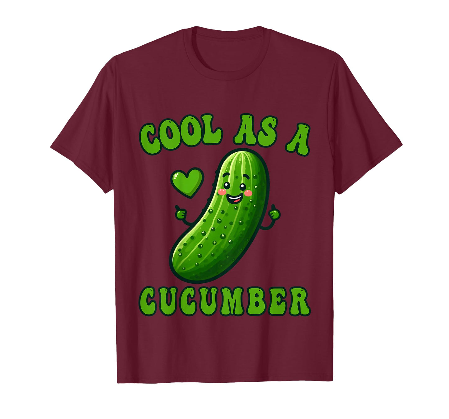 Kids Cool as a Cucumber Costume Funny Cucumber kids girls Novelty T-Shirt
