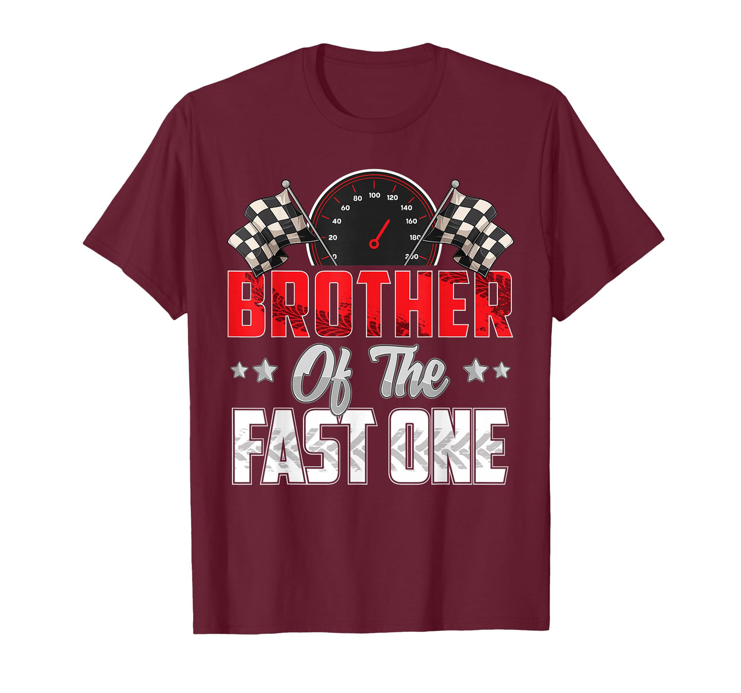 1 year old racing car fast one birthday 1st Family Brother T-Shirt