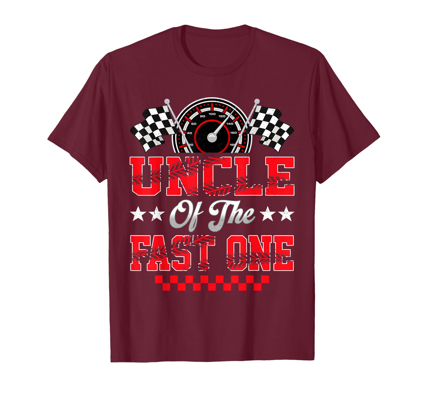 Race Car Birthday Party Uncle of The Fast One T-Shirt