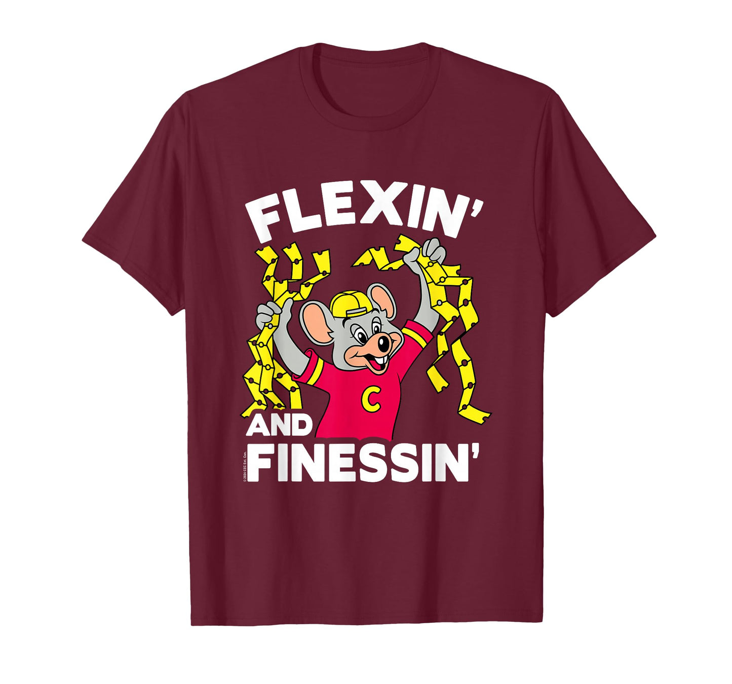 Chuck E. Cheese Flexin' And Finessin' Handful Of Tickets T-Shirt