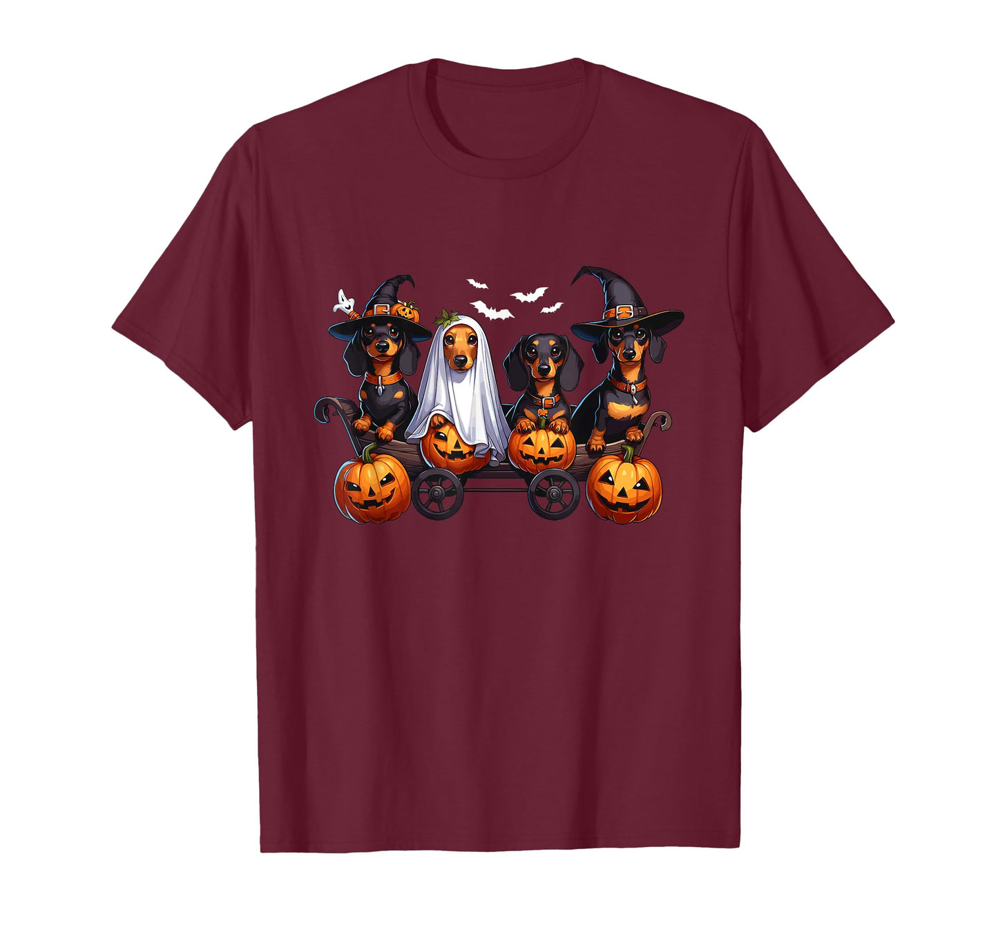 Dachshund Happy Halloweiner Funny Halloween Dogs Lover T-Shirt