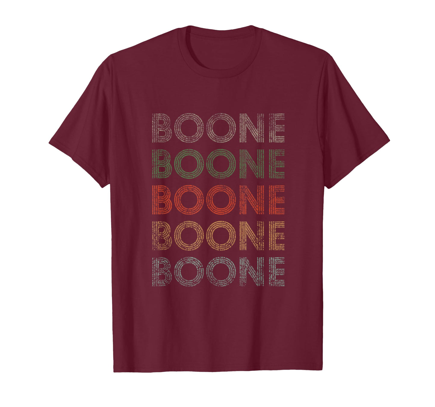 Boone First Name Grunge Style Vintage Retro T-Shirt