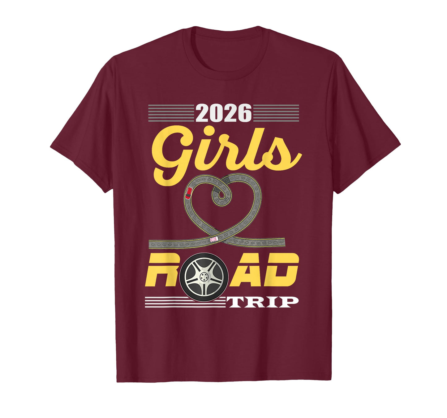 2026 Girls Road Trip Essentials Besties Ladies Teens Women T-Shirt
