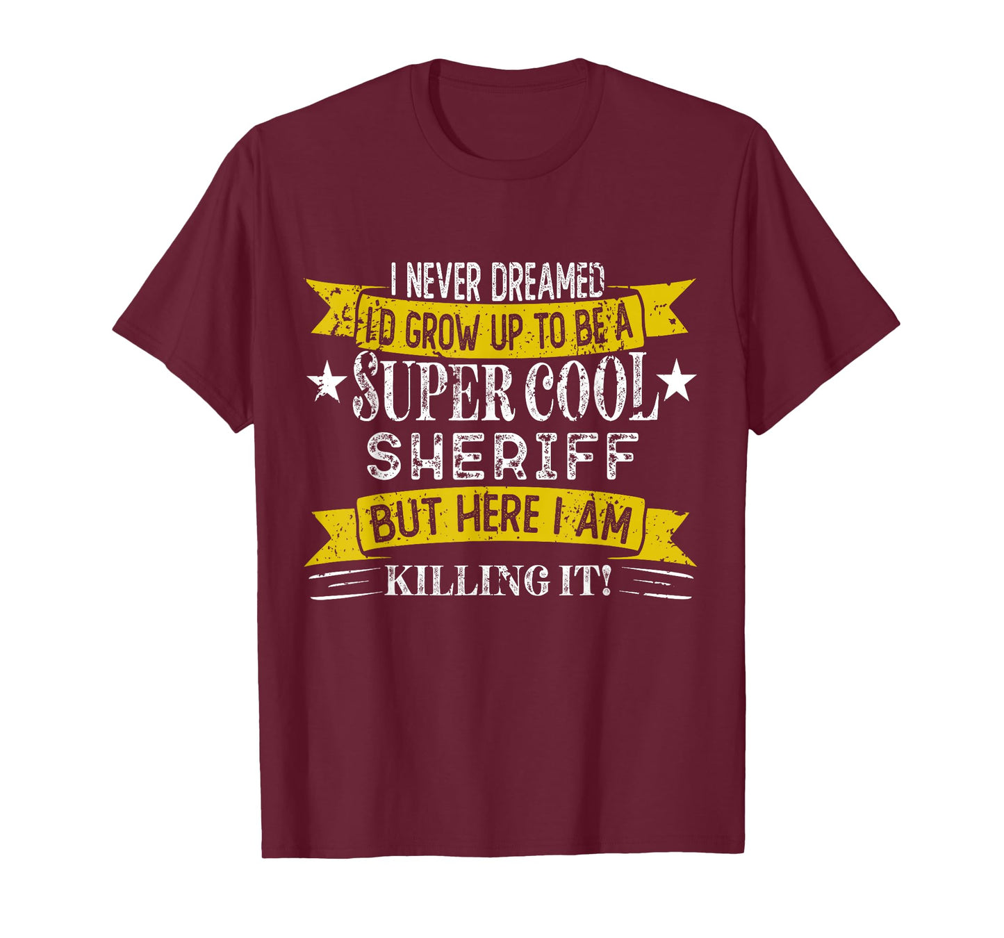 Funny Sheriff Shirts Job Title Professions T-Shirt