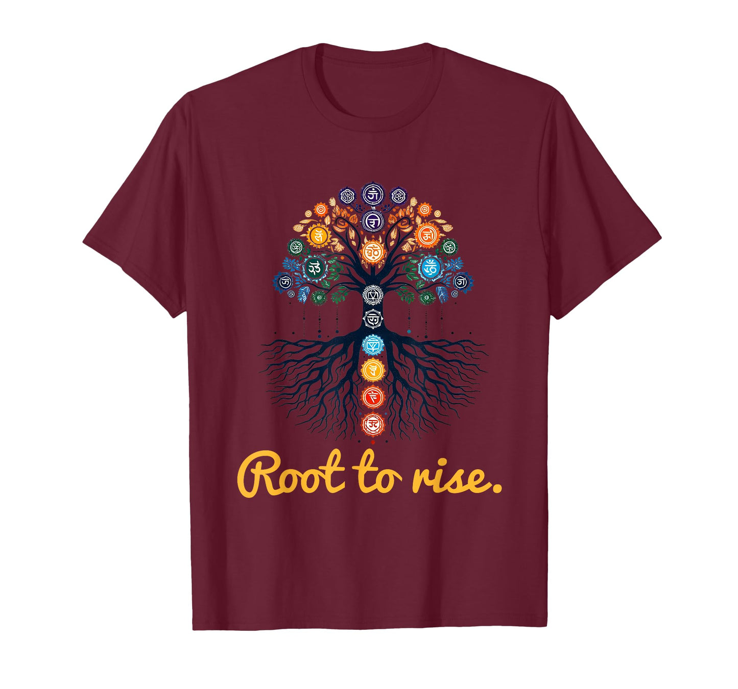 Tree Chakras ~ Root to Rise ~ Zen Yoga Chakra Meditation ~ T-Shirt
