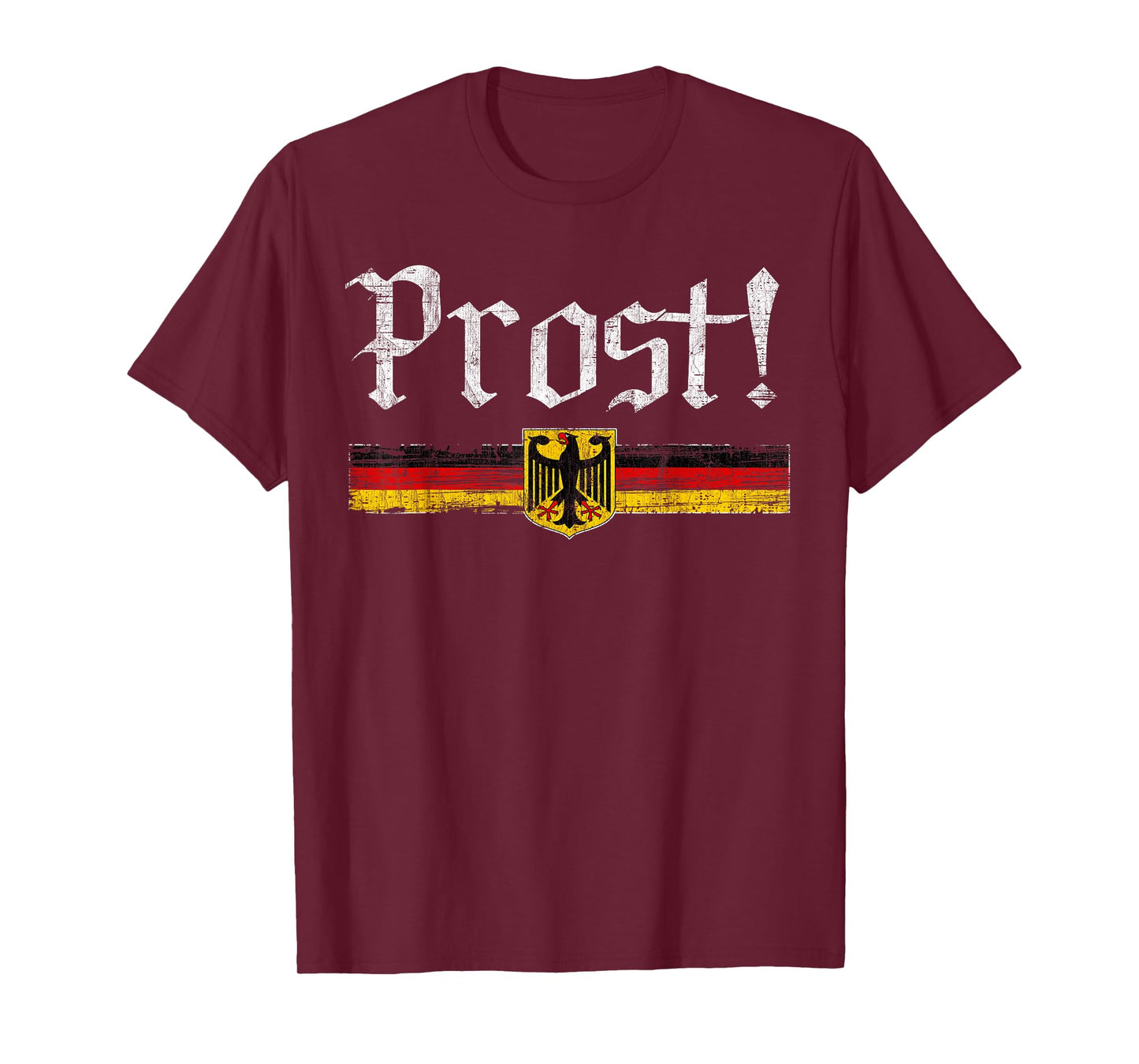 Oktoberfest Drinking Men Women Vintage German Flag Prost T-Shirt