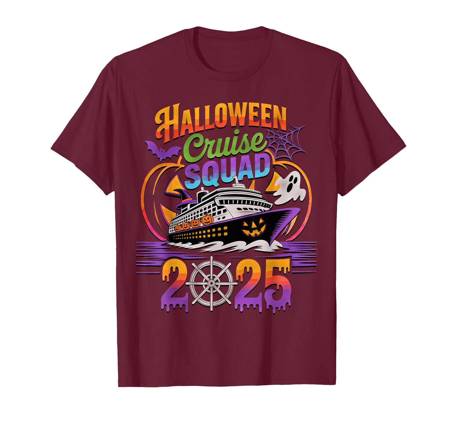 Halloween Cruise Squad 2025 Matching Cruising Crew Vacation T-Shirt