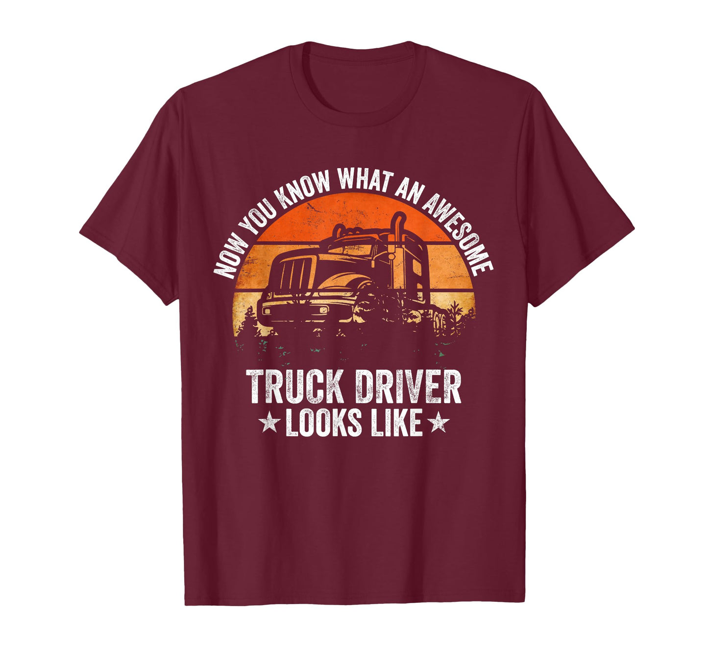 Truck Driver Art for Men Women Truck Driver Trucking Trucker T-Shirt