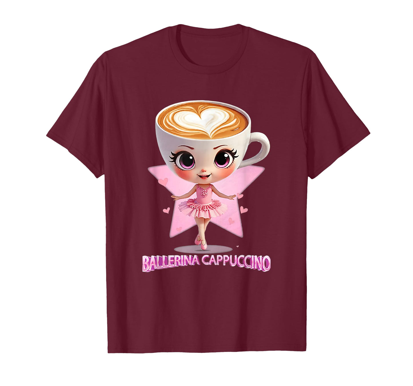 Ballerina Cappuccina Italian Brainrot Funny Cappuccino Meme T-Shirt