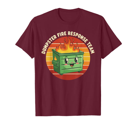 Employee Dumpster Fire Response Team Ugly Christmas Sweater T-Shirt