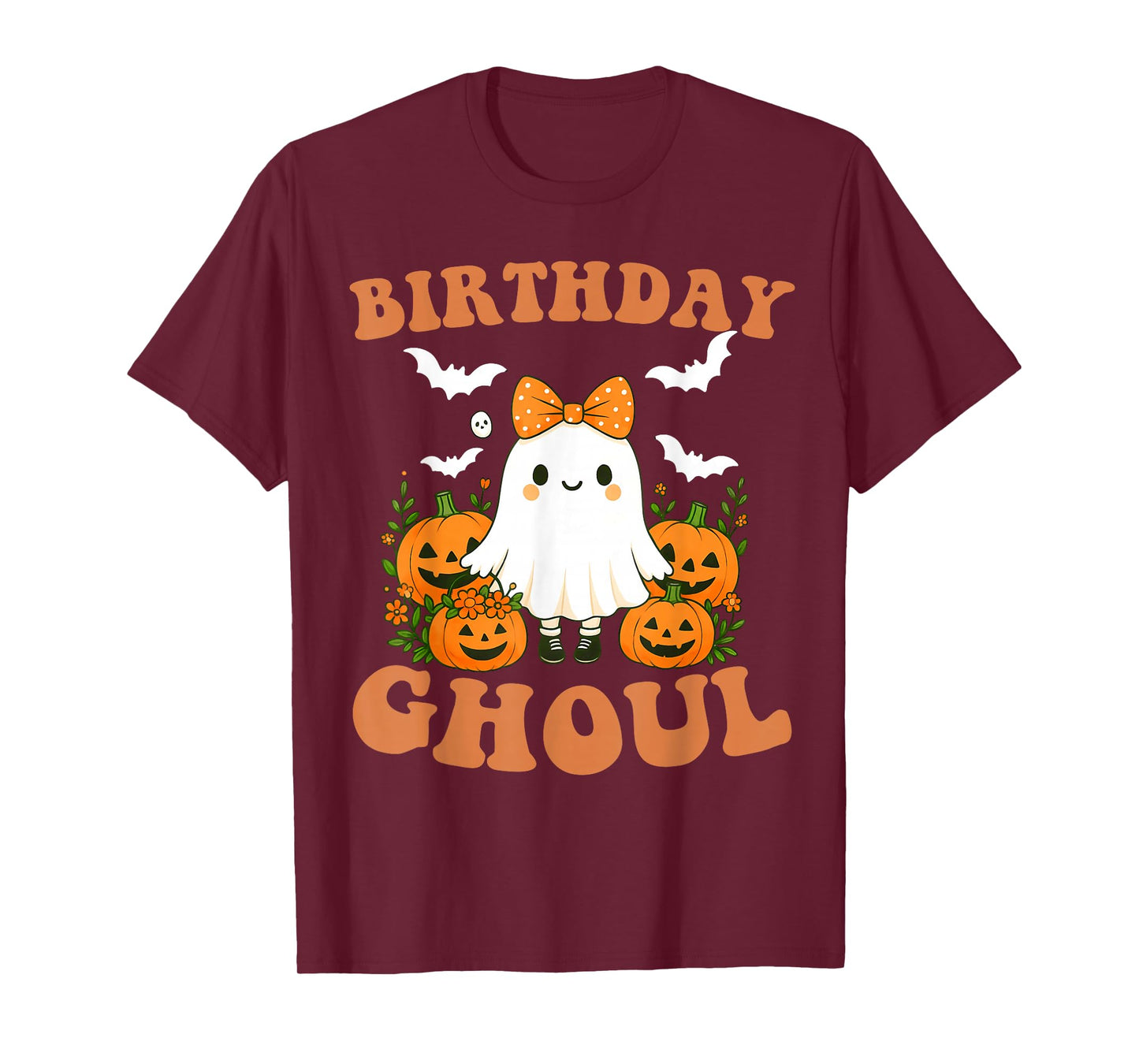 Birthday Ghoul Funny Spooky Ghost Halloween Birthday Girl T-Shirt