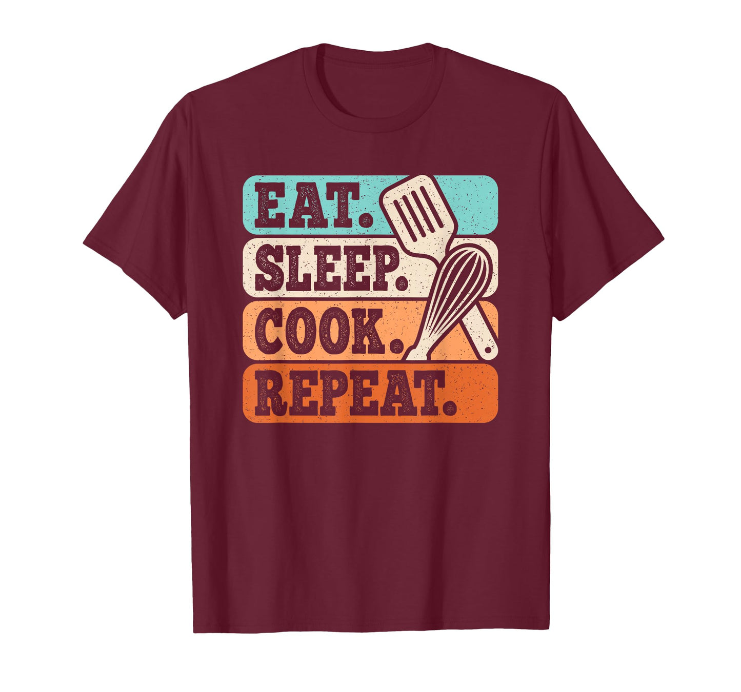 Eat Sleep Cook Repeat Funny Chef Cooking Lover Men Boys T-Shirt