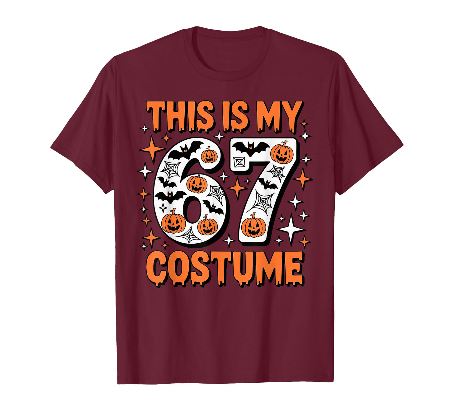 This is My 67 Costume 6 7 Meme Gen Alpha Halloween Six Seven T-Shirt