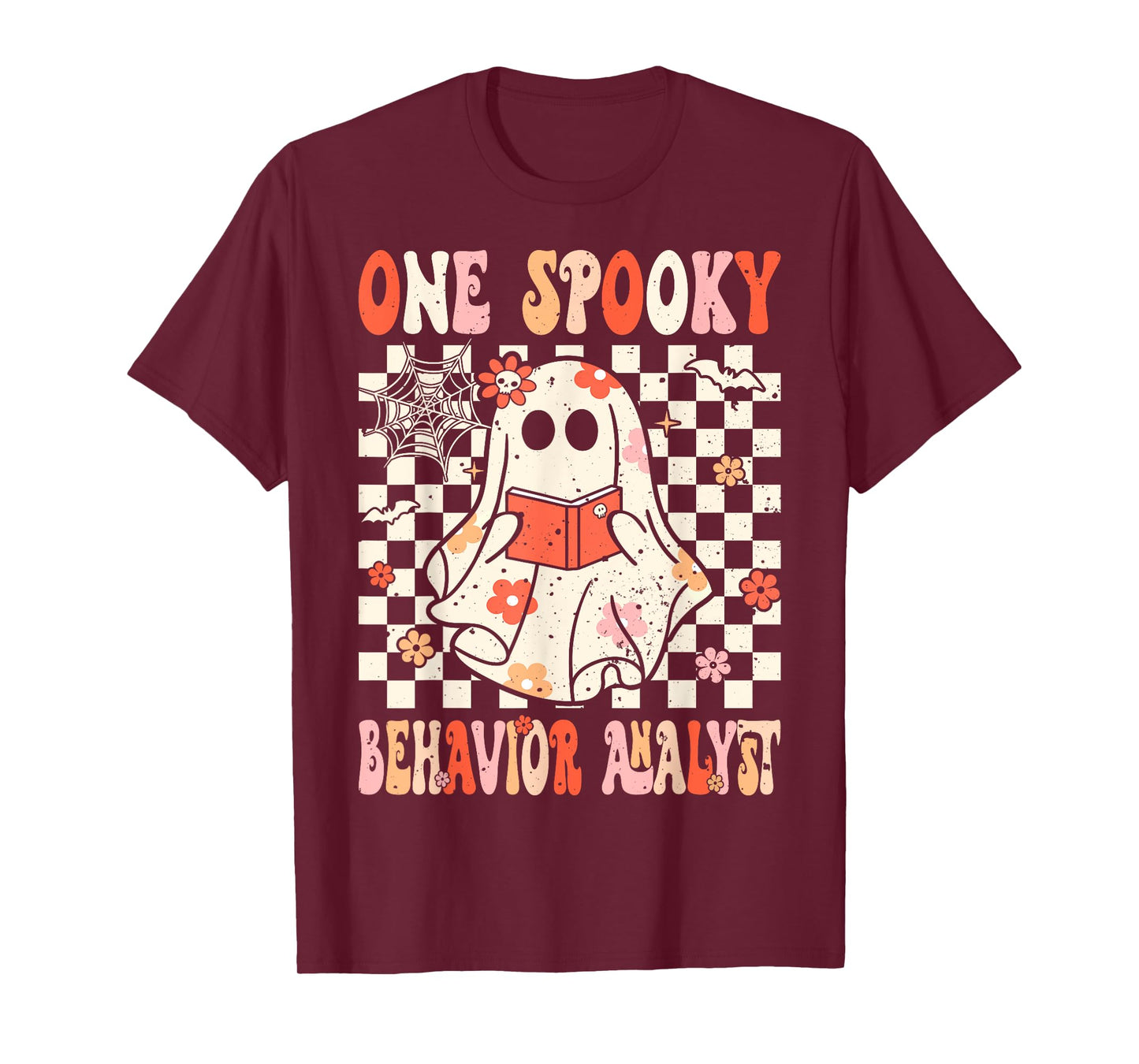 Groovy Boo Behavior Analyst Crew Ghost Women Halloween T-Shirt