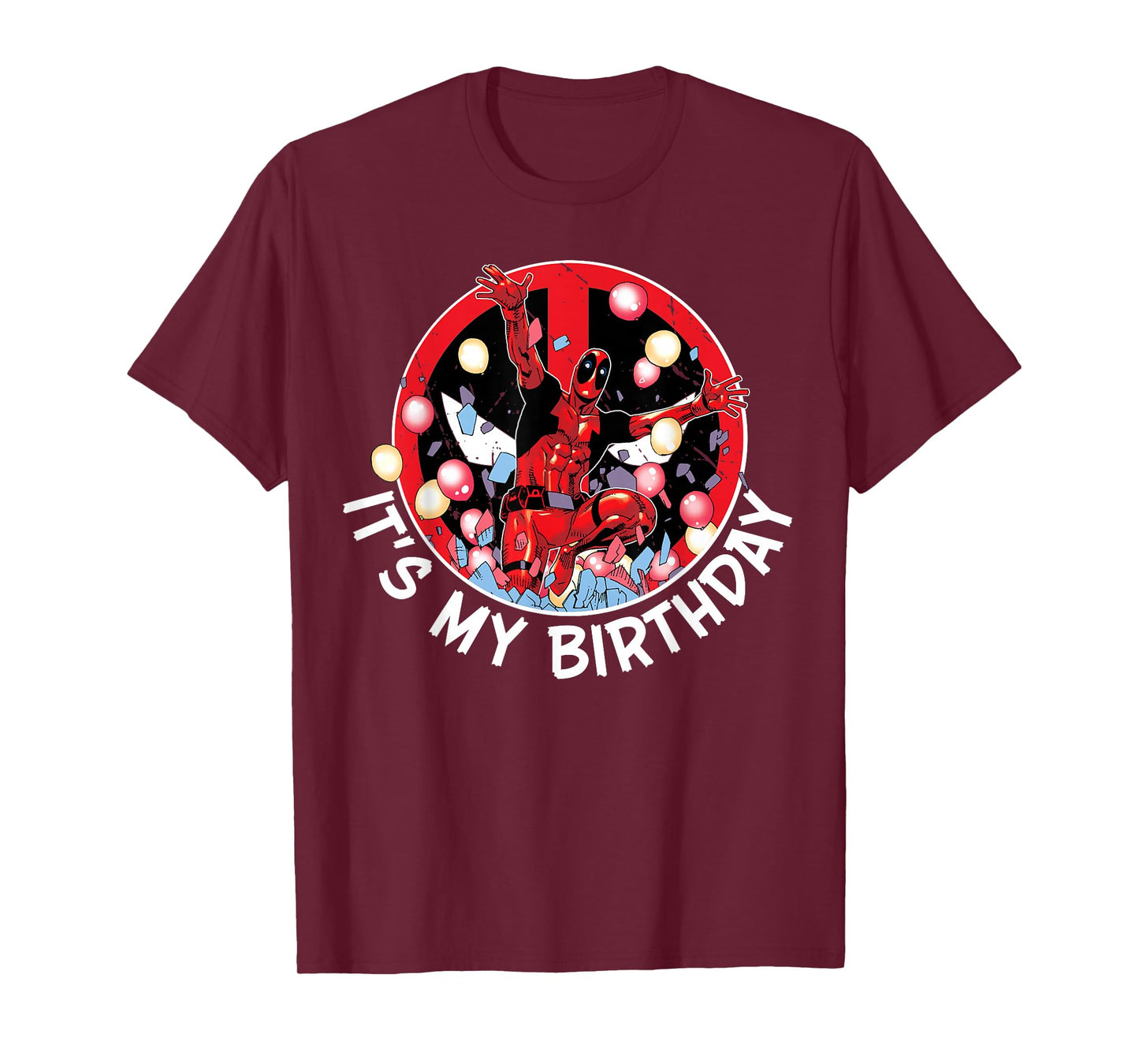Marvel Super Heroes Deadpool It's My Birthday Party Crash T-Shirt