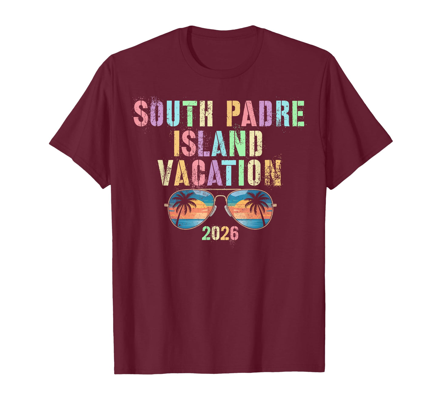 Vintage South Padre Island Vacation 2026 Vacay Swim Travel T-Shirt