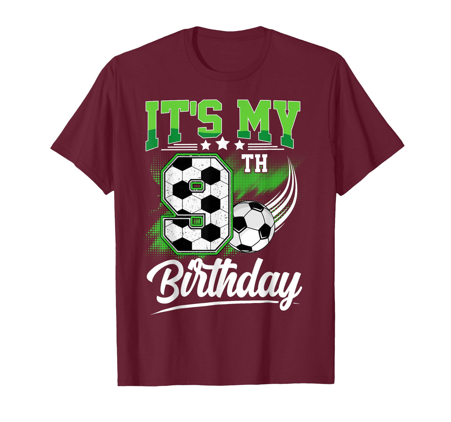 It's My 9th Birthday Boy Soccer Ball 9 Year Old Birthday T-Shirt