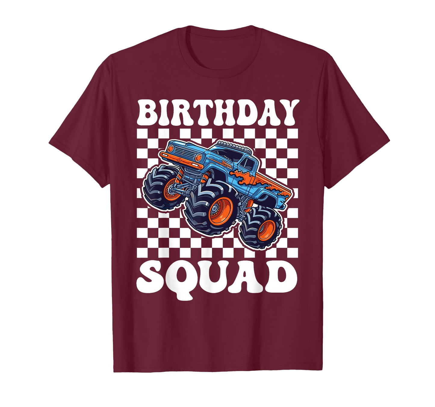 Monster Truck for Toddlers - Birthday Squad Monster Truck T-Shirt