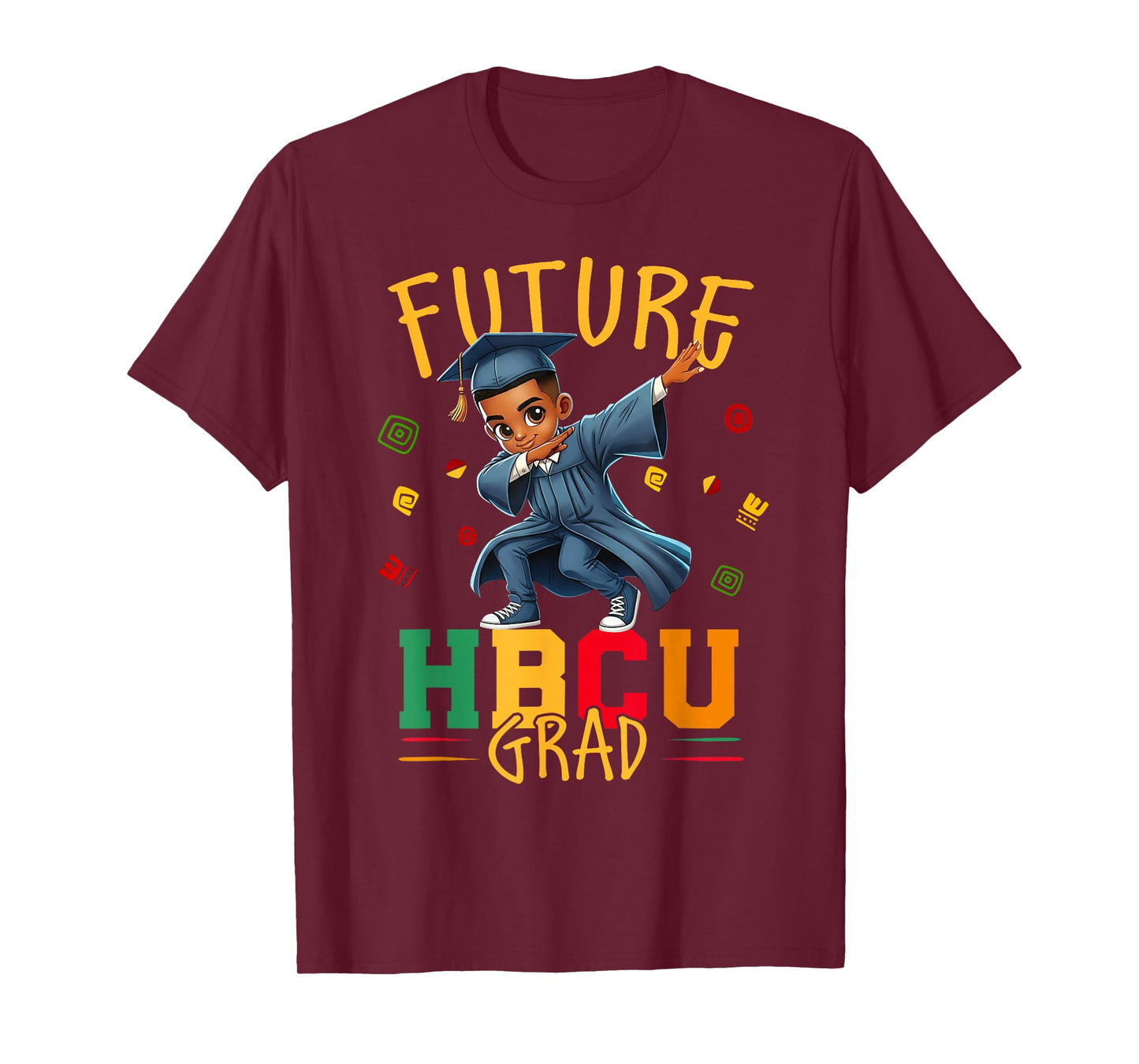 Future HBCU Grad Black History Month Graduation Boys Kids T-Shirt