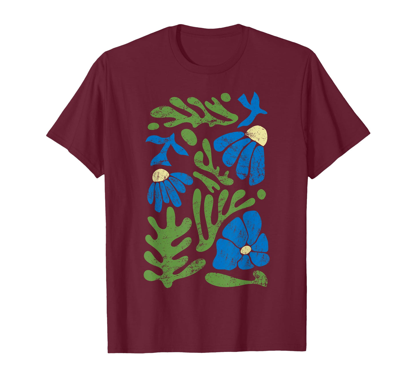 Matisse Abstract Autumn Artificial Flower Aesthetic Paint T-Shirt