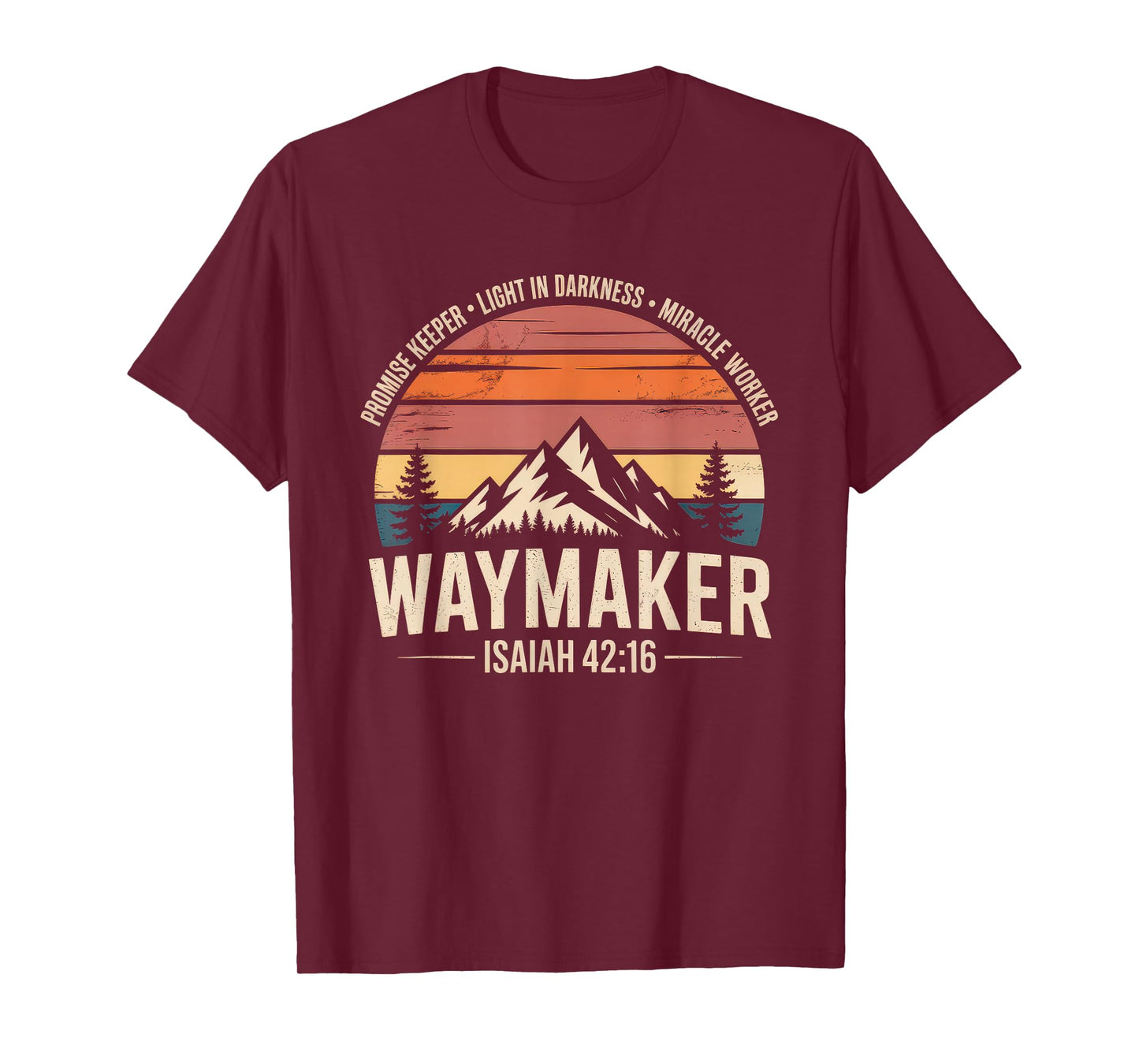 Waymaker Tshirt Promise Keeper Miracle Worker God Christian T-Shirt