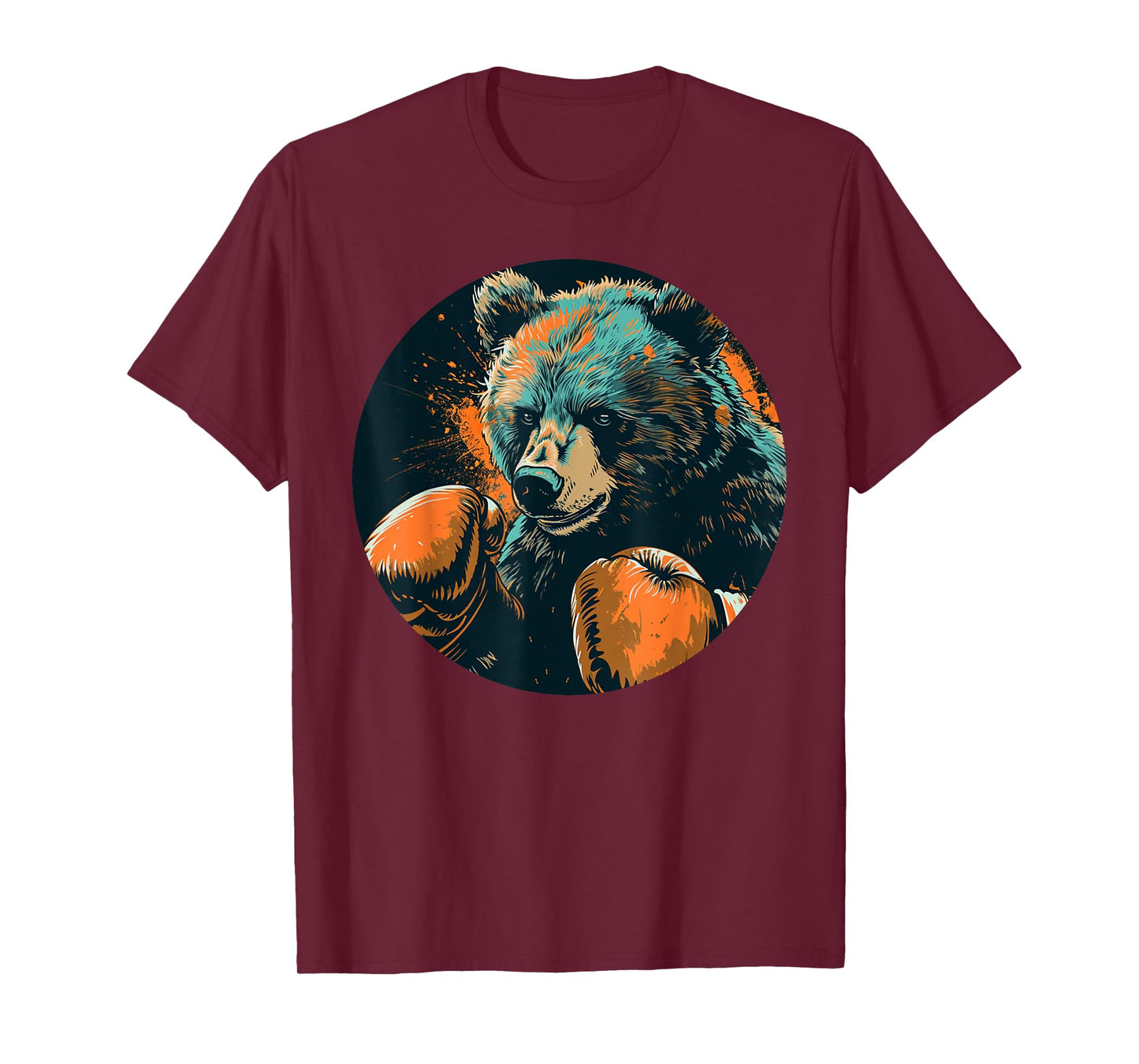 Cool looking bear with boxing gloves for man and woman T-Shirt