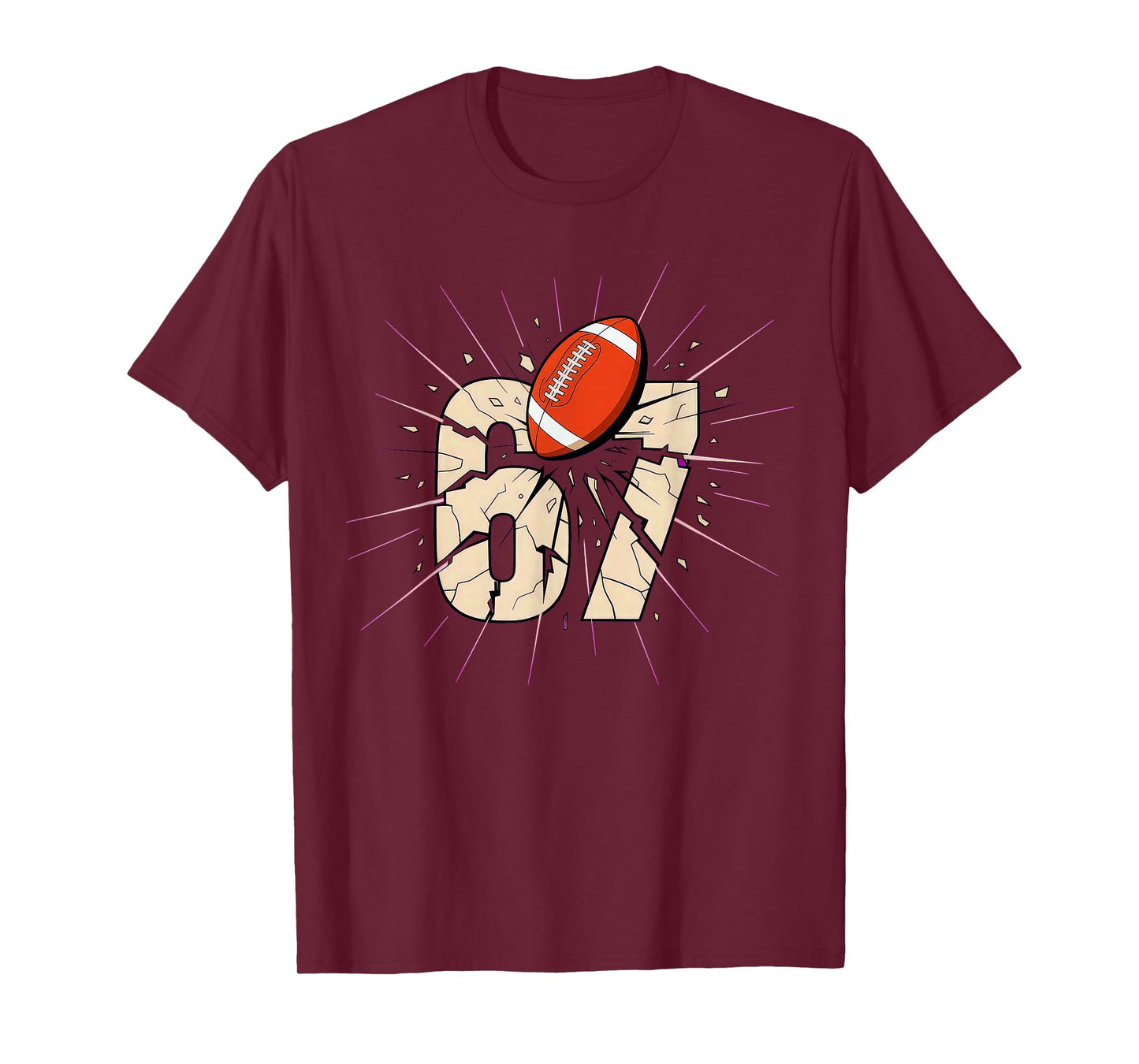 67 Football Six Seven 6 7 Meme 6-7 T-Shirt