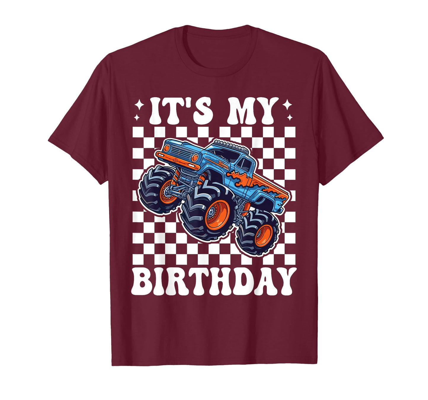 It's My Birthday Monster Truck Car Gifts Birthday Boys T-Shirt
