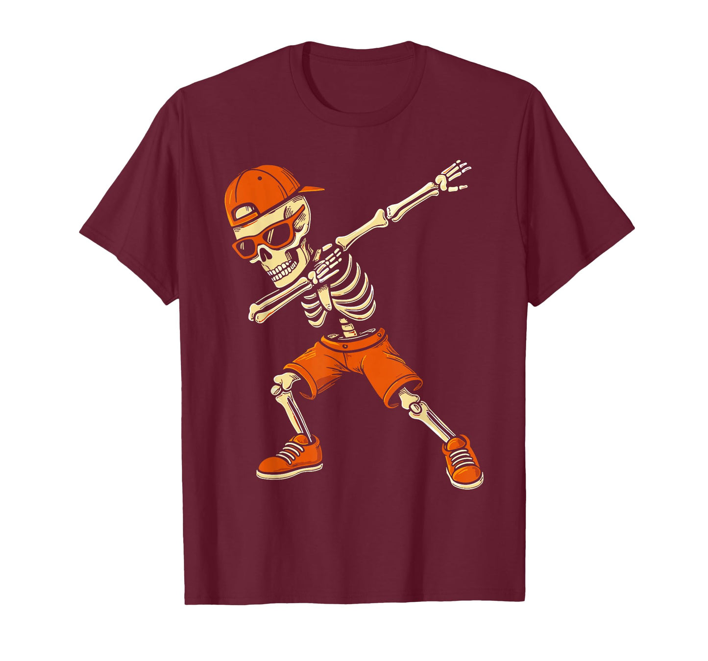 Funny Dabbing Skeleton Halloween Boys Costume T-Shirt
