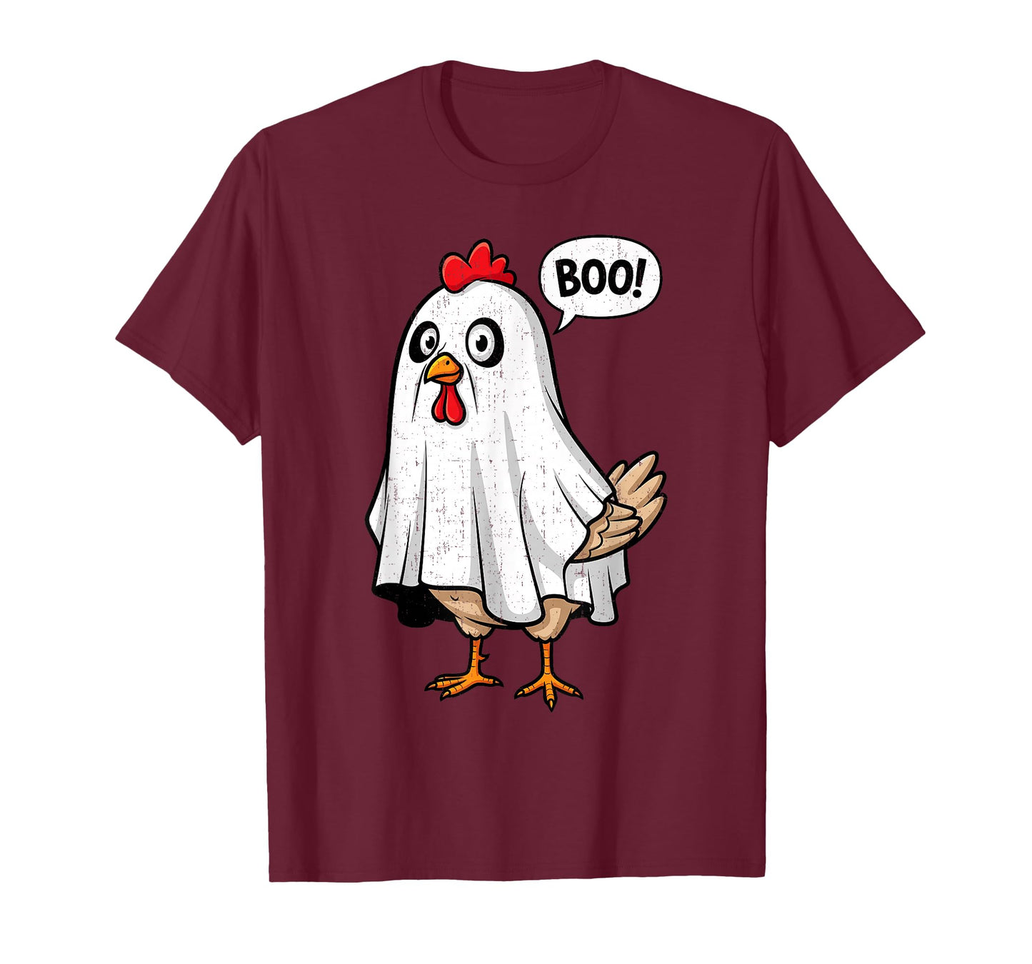 Cute Chicken Boo Funny Halloween Costume Men Women T-Shirt