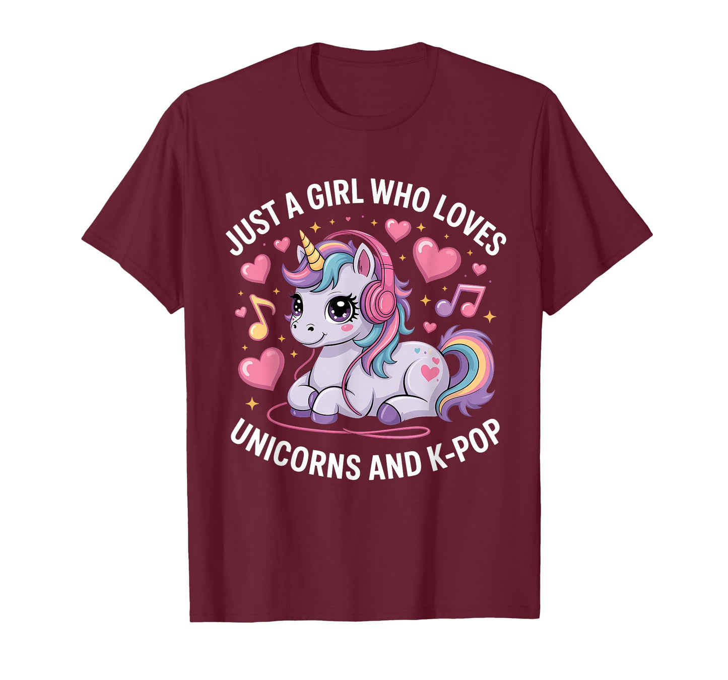 K-Pop Just A Girl Who Loves Unicorns and K-Pop K Pop Kpop T-Shirt