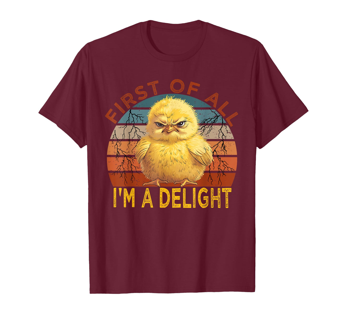 First of all I'm a Delight Sarcastic Angry Chick Lover T-Shirt