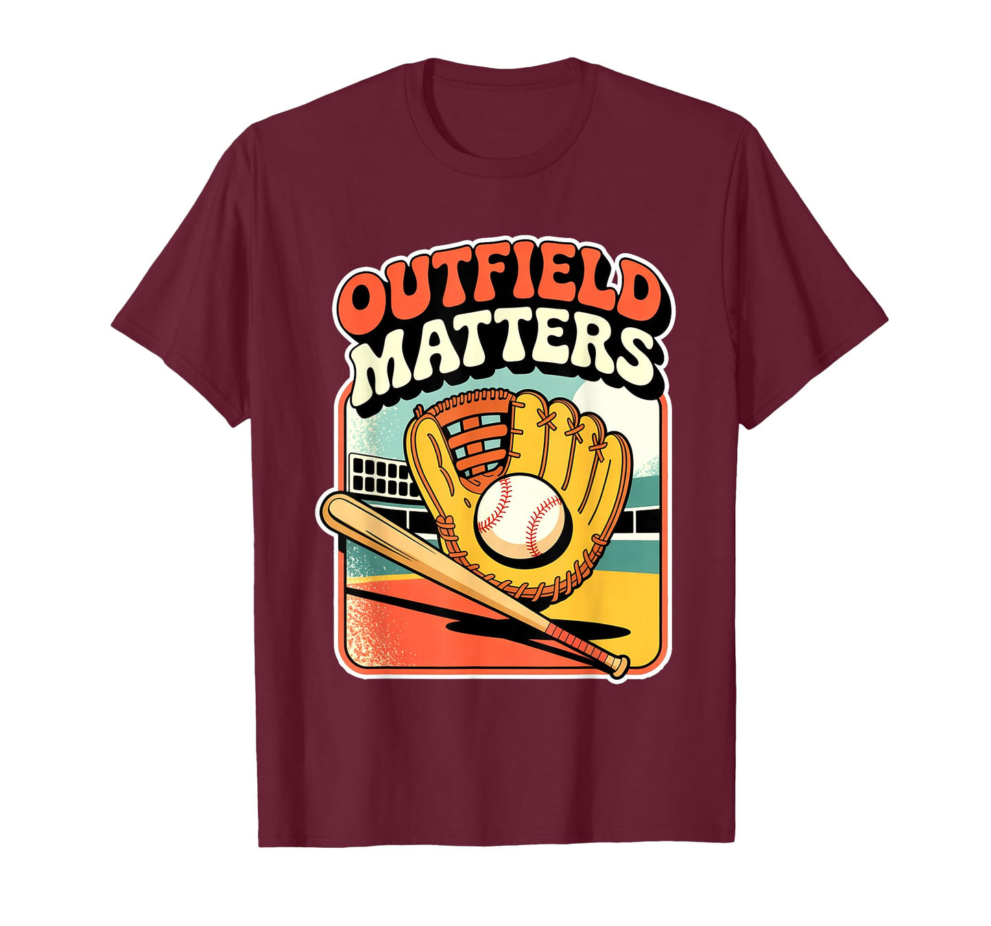Outfield Matters Baseball Outfielder Athlete Sports - T-Shirt