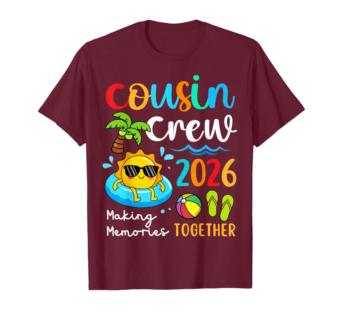 2026 Cousin Crew Summer Vacation Beach Family Trips Matching T-Shirt