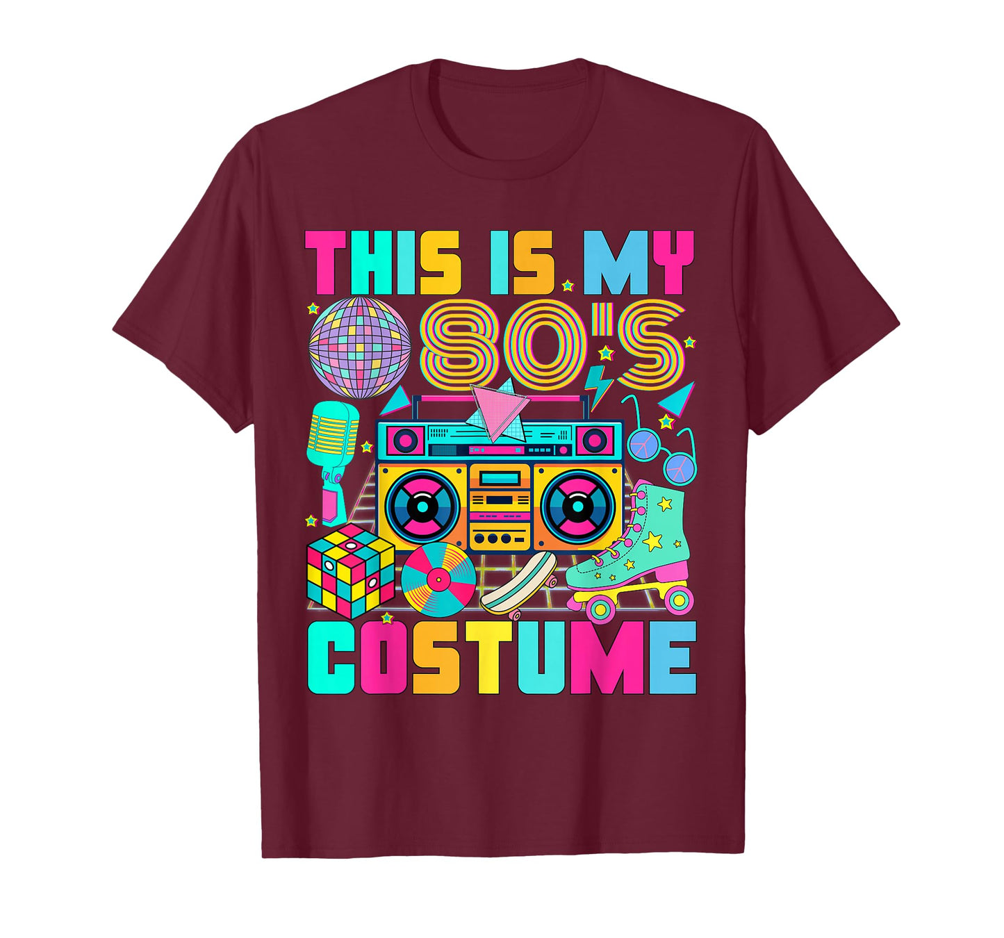 This is My 80s Costume 1980s Party 80's Outfit Men Women T-Shirt